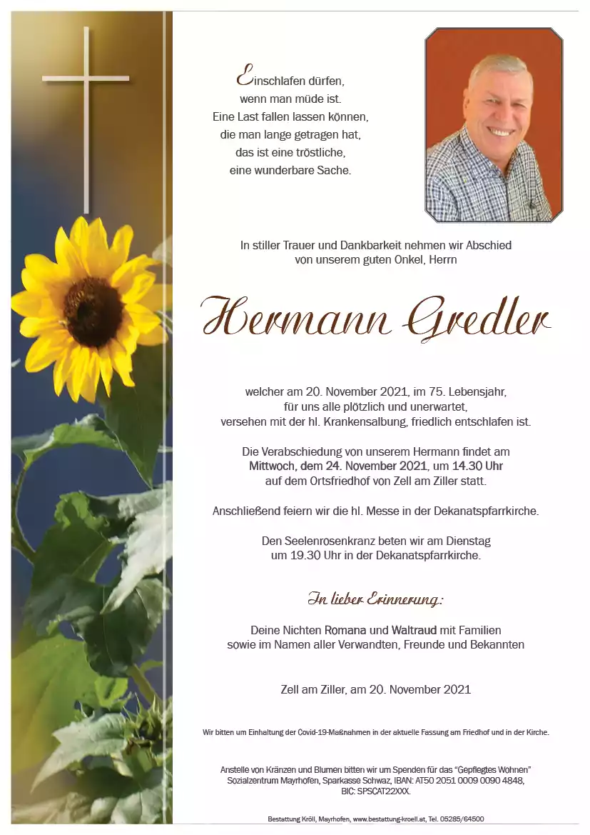 Parte von Hermann Gredler